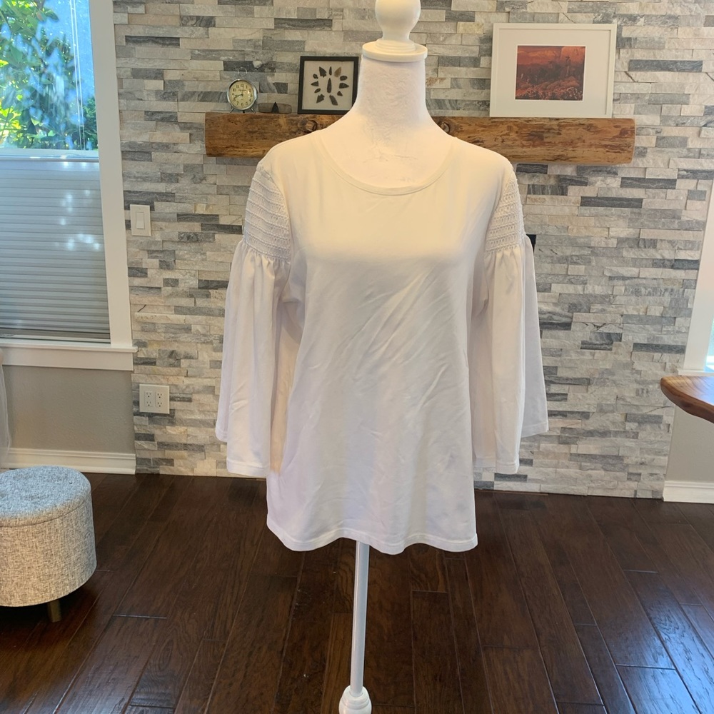 CHICO’s top, white, size 2